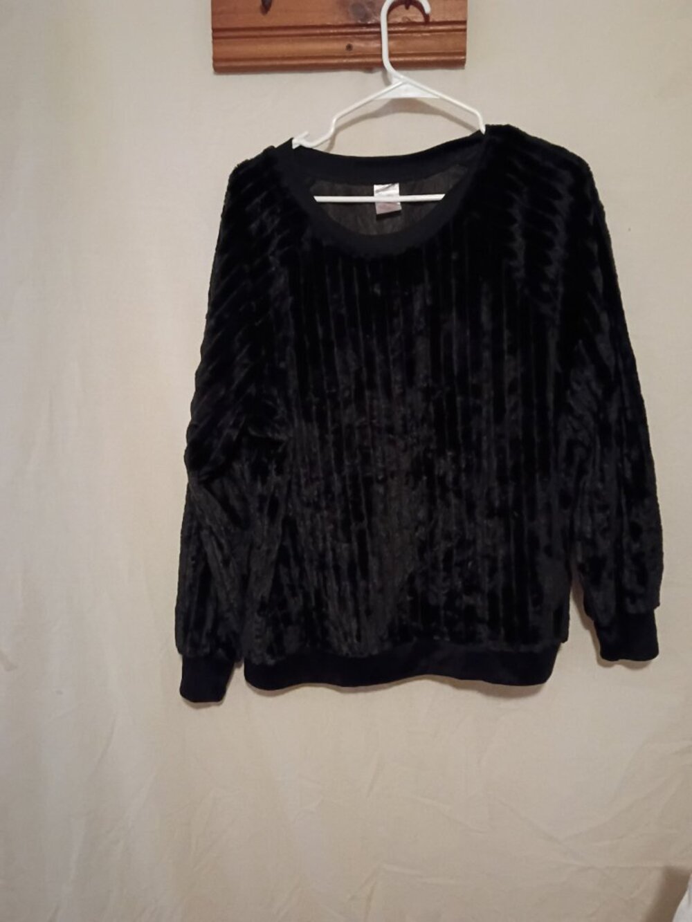 No Boundaries Black Plush Shirt